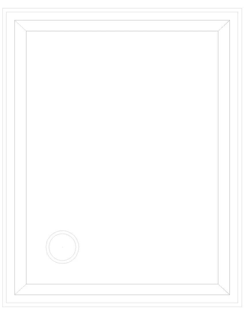 KALDEWEI DUSCHPLAN MIT WANNENTRÄGER Duschfläche, 800x1000x32 mm, Modell-Nr: 546-2
