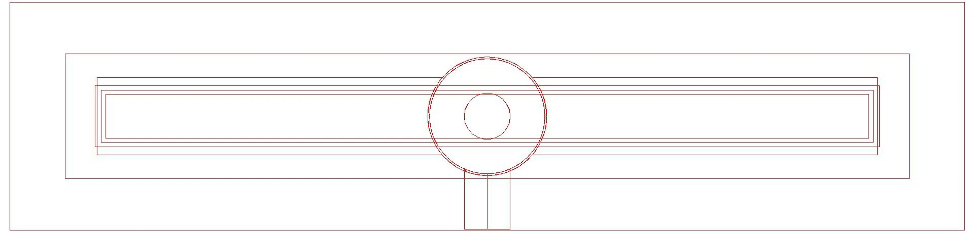 KESSEL-Duschrinne Linearis Compact L: 850 mm, Auslauf seitlich DN 50, WaD (3D)