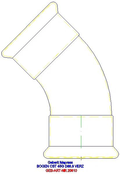 GE Mapress C-Stahl Bogen 45Gr d88,9 verzinkt_20610_A