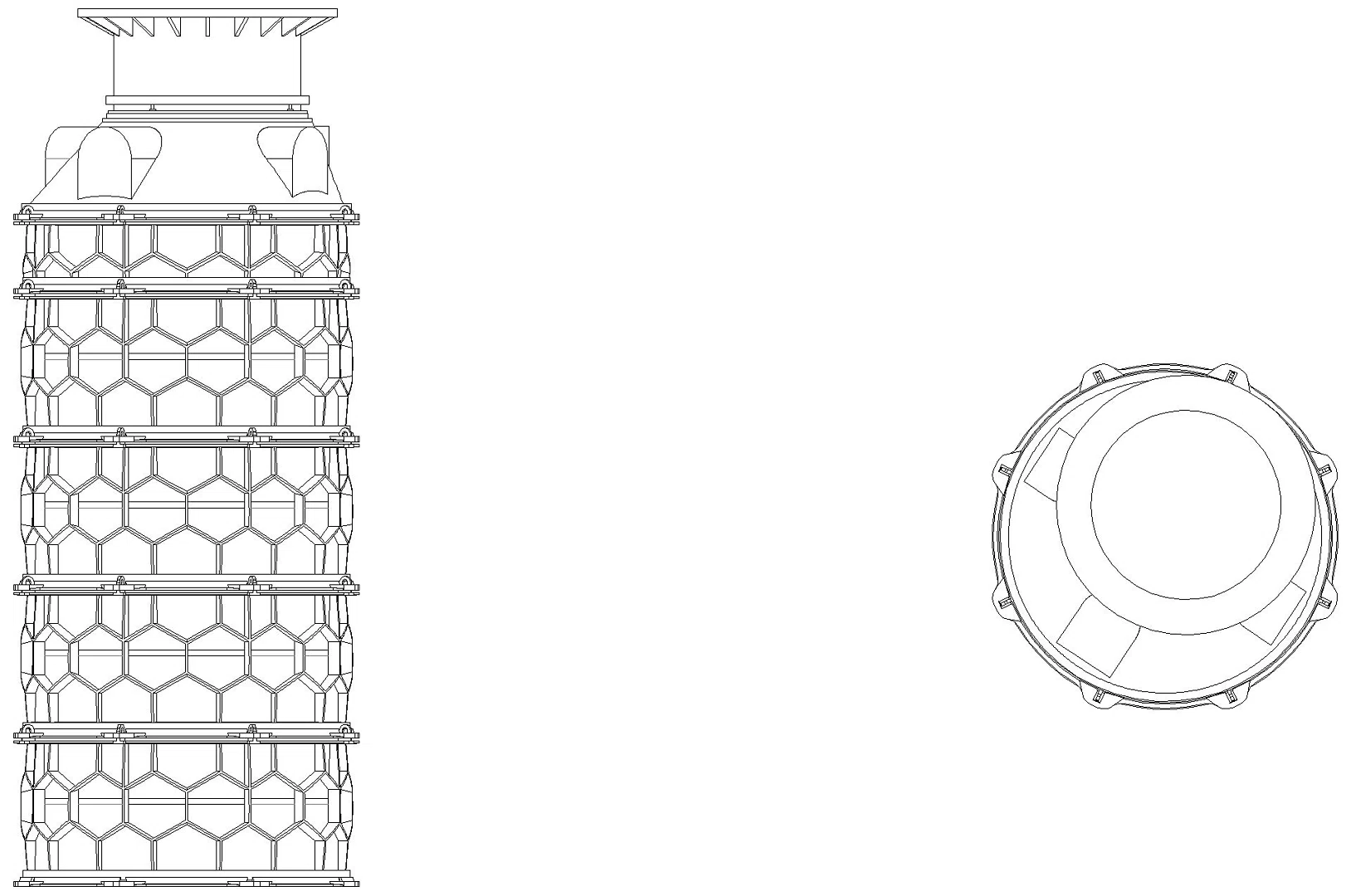 KESSEL-Schachtmodul, H:10,Zugang 600, Kl. D, ET 2630-2879mm