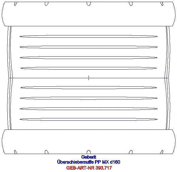 GE Silent-Pro Überschiebemuffe d160mm_393.717.14.1_A