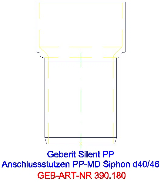 GE Silent-PP Anschlussstutzen d40/46_390.180.14.1_A