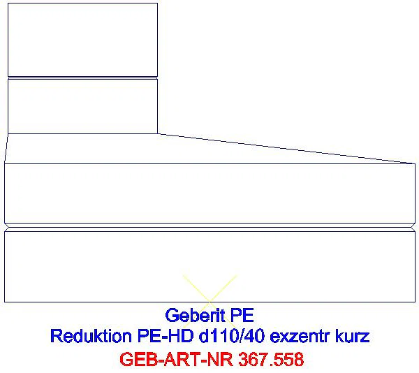 GE PE Reduktion exzentrisch kurz d110/40_367.558.16.1_A