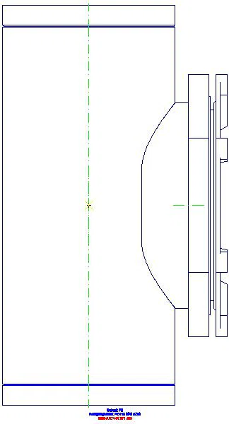 GE PE Reinigungsstück 90Gr mit ovaler Serviceöffnung d250_371.454.16.1_L