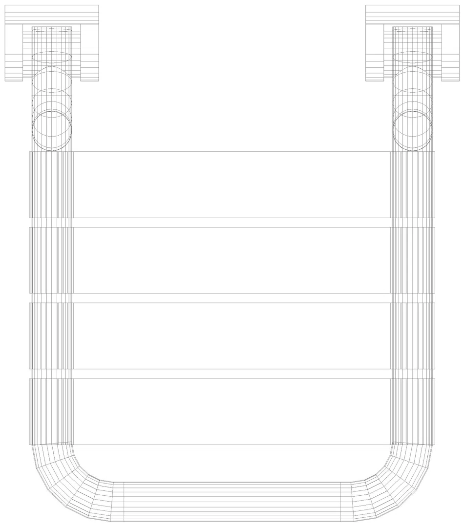HEWI Einhängesitz (USA), B:17 5/8", T:19 1/8" sand
