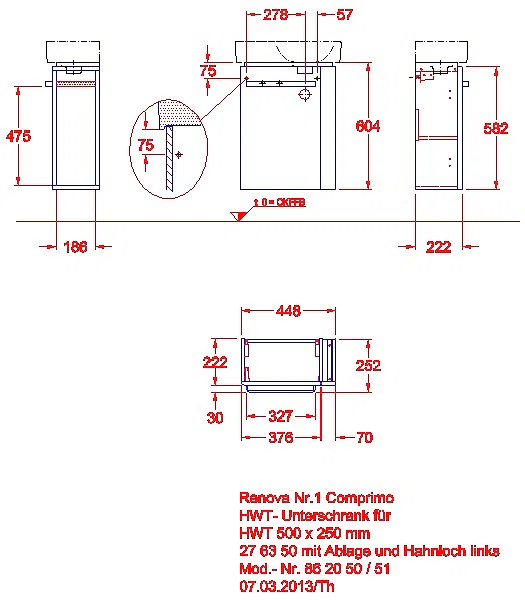 Renova Compact US für HWB, mit HH re 44,8x60,4x25,2cm, weiß_kgv_r1_compri_862050