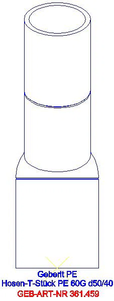 GE PE Hosenabzweig 2 x 30Gr d50/40_361.459.16.1_L