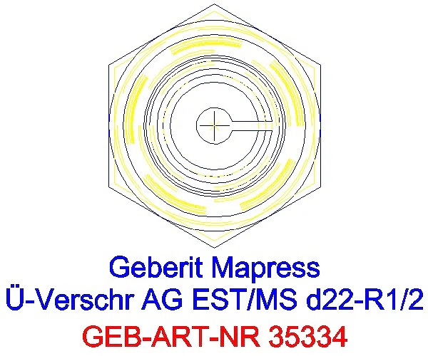 GE Mapress Edelstahl Übergangsverschr. mit AG d22-R1/2_35334_L