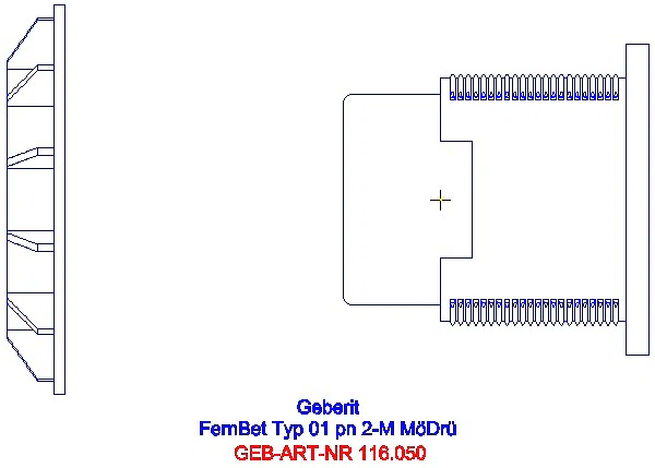 GE Fernbetätigung Typ 01 pneumatisch für 2-Mengen-Sp. Möbeldrücker weiß-alpin_116.050.11.1_G