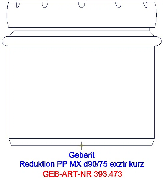 GE Silent-Pro Reduktion exzentrisch d90/75_393.473.14.1_A