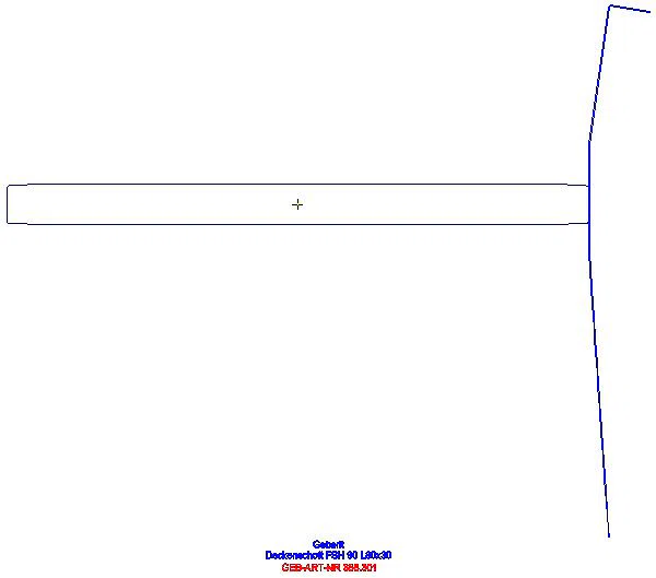 GE Deckenschott FSH 90 L:80x30_388.301.00.1_L