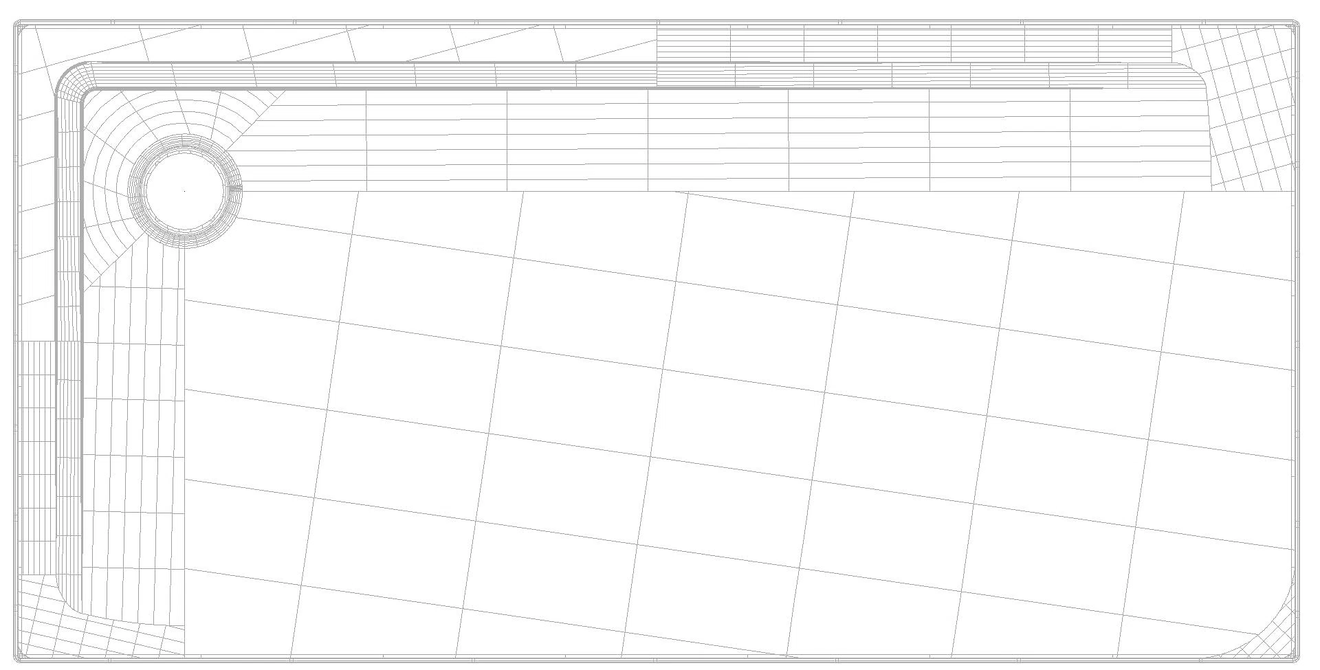 KALDEWEI SUPERPLAN Duschfläche, 750x1500x32 mm, Modell-Nr: 1837-1
