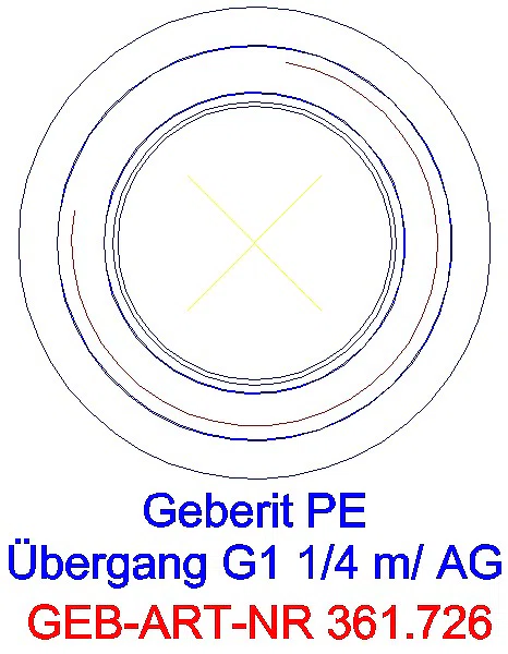 GE PE Übergang mit Aussengewinde d50 R1 1/4_361.726.16.1_G