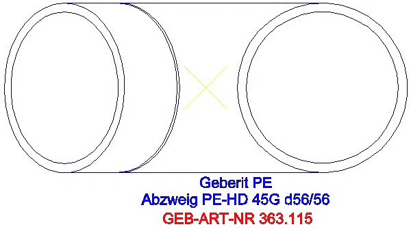 GE PE Abzweig 45Gr d56/56_363.115.16.1_G