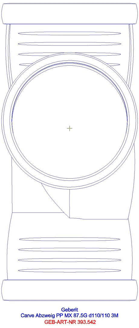 GE Silent-Pro Carve Abzweig 87,5Gr, d110/90_393542141_a