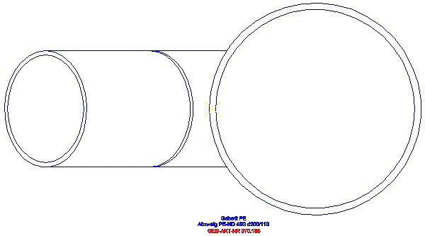 GE PE Abzweig 45Gr d200/110_370.135.16.1_G