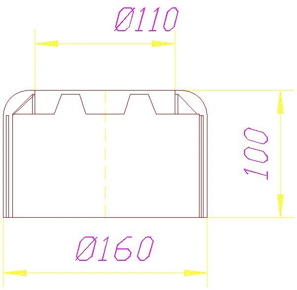 DALLMER WC-Rosette 79, zweiteilig, DN 100