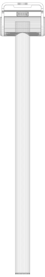 HEWI Stützklappgriff Mono (A), L:600mm, plvb weiß tiefmatt