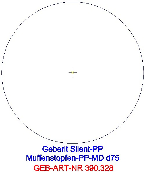 GE Silent-PP Muffenstopfen d75_390.328.14.1_G