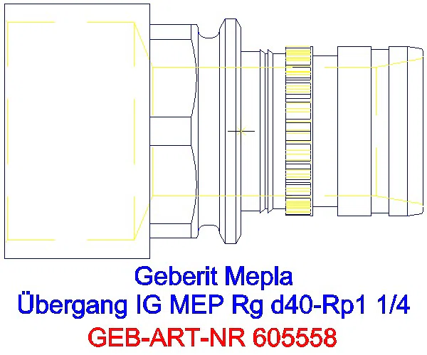 GE Mepla Übergang mit IG Rg d40-Rp1 1/4_605.558.00.5_A