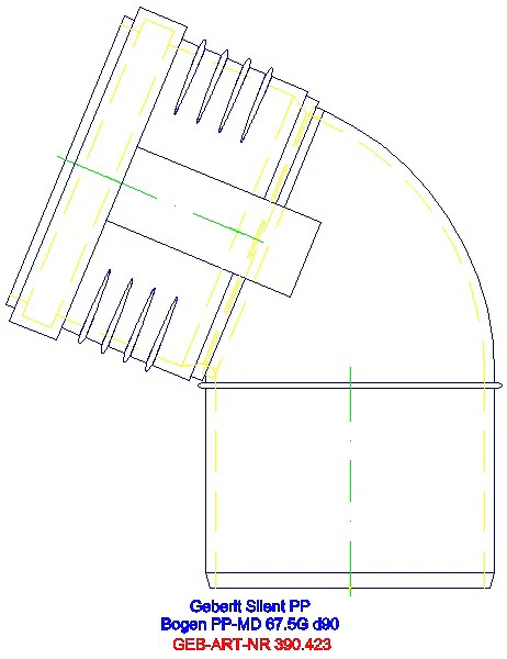 GE Silent-PP Bogen 67,5Gr d90_390.423.14.1_A