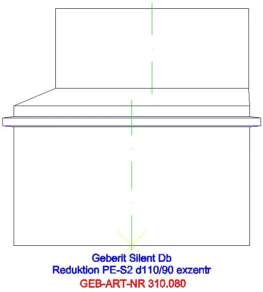 GE Silent-db20 Reduktion exzentrisch d110/90_310.080.14.1_A