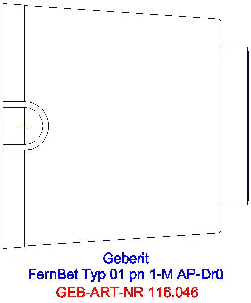 GE Fernbetätigung Typ 01 pneumatisch für 1-Mengen-Sp., AP-Drücker weiß-alpin_116.046.11.1_G
