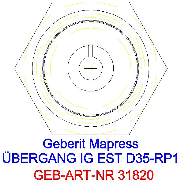 GE Mapress Edelstahl Übergang mit IG d35-Rp1_31820_L
