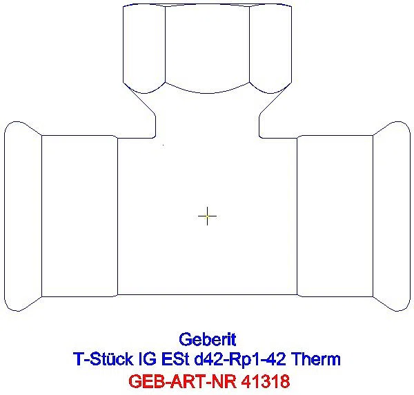 GE Mapress Therm T-Stück mit IG d42-Rp1-42_41318_A