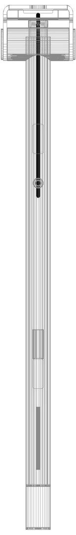 HEWI SK-Griff Duo (A),li,PRH,700,WC- Spül(E-Ausf.),PVD nickel gebü.