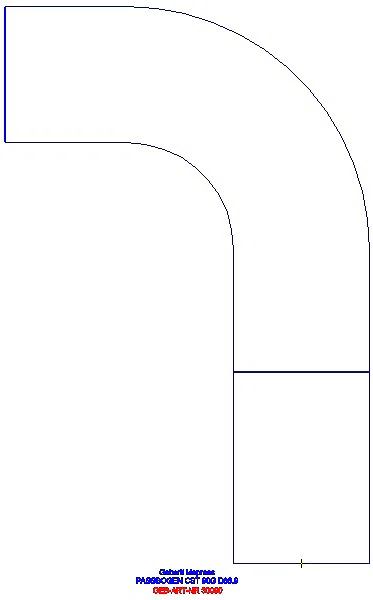 GE Mapress Edelstahl Passbogen 90Gr d88,9_30090_A