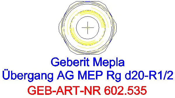GE Mepla Übergang mit AG Rg d20-R1/2_602.535.00.5_L