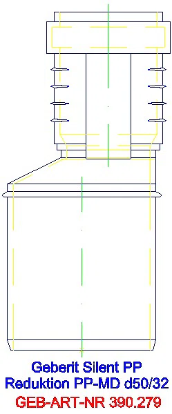 GE Silent-PP Reduktion exzentrisch d50/32_390.279.14.1_A