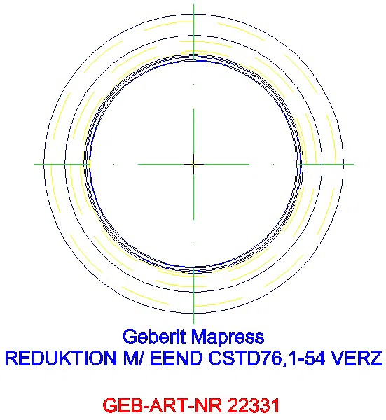 GE Mapress C-Stahl Reduktion mit Einschubende d76.1-54 verzinkt_22331_A