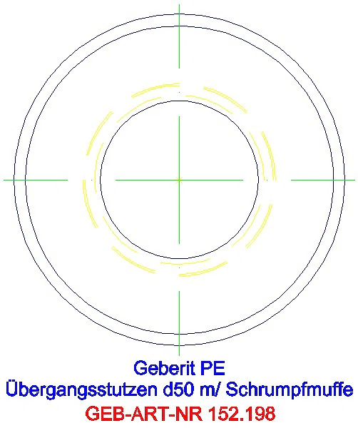 GE PE Übergangsstutzen mit Schrumpfmuffe d50/di80_152.198.16.1_G