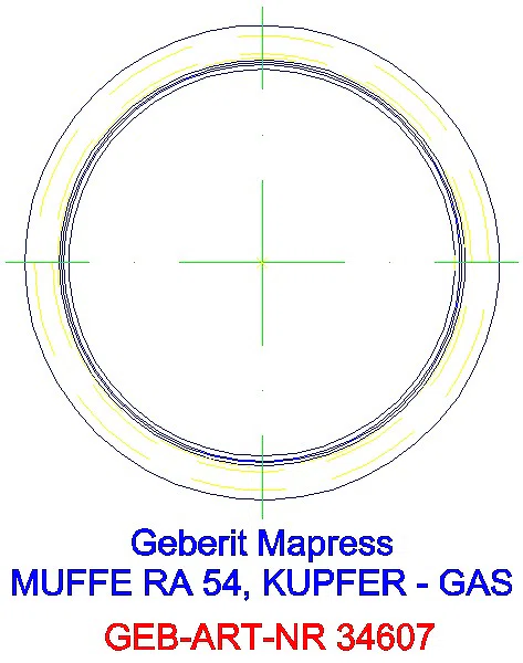 GE Mapress Kupfer Muffe (Gas) d54_34607_L