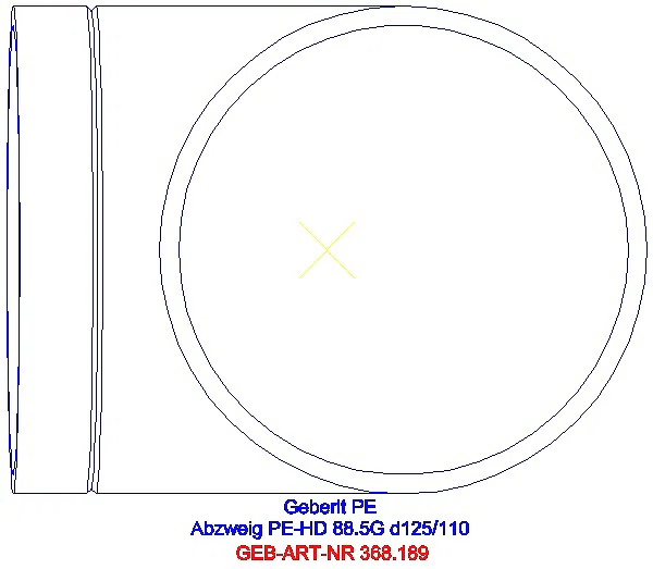 GE PE Abzweig 88,5Gr d125/125_368.189.16.1_G