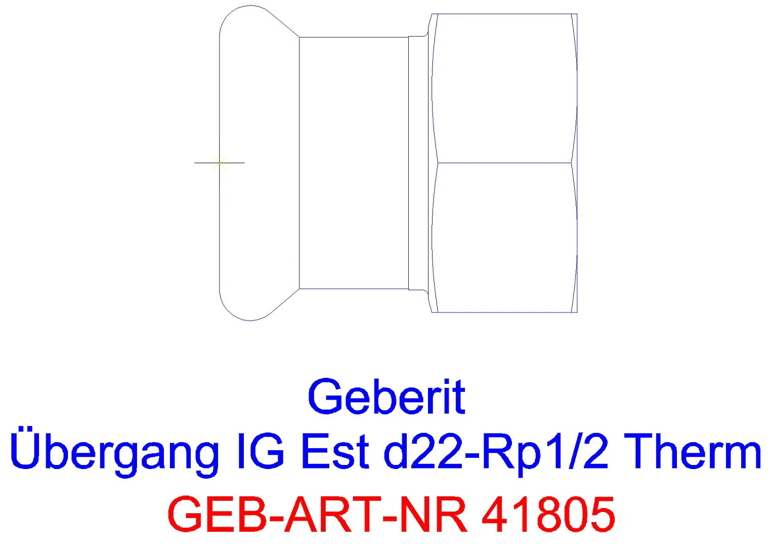 GE Mapress Therm Übergang mit IG d18-Rp3/4_41805_a