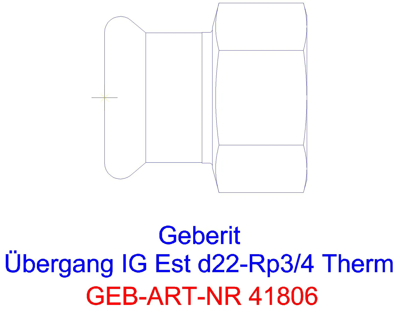 GE Mapress Therm Übergang mit IG d22-Rp1/2_41806_g