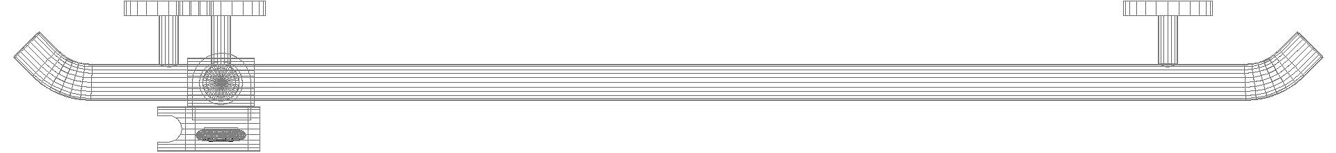 HEWI DUHA m.Br.H.St., AM1:1250, W1:1184, Br.H. m.schwarzem Punkt signalweiß