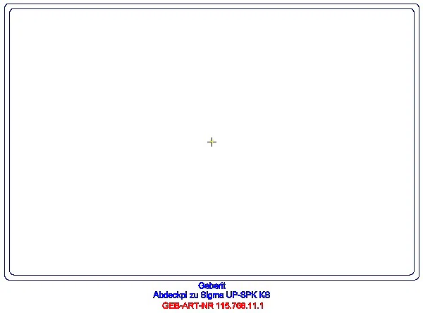 GE Abdeckplatte zu Sigma UP-SPK mattverchromt_115.768.46.1_A