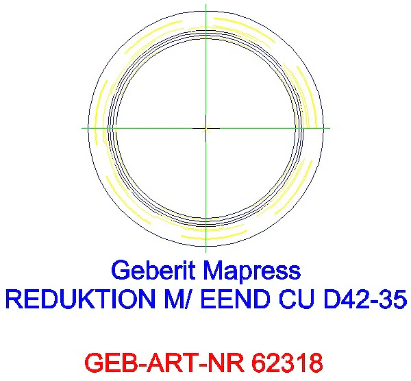 GE Mapress Kupfer Reduktion mit Einschubende d42-35_62318_A