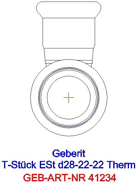 GE Mapress Therm T-Stück reduziert d28-22-22_41234_L