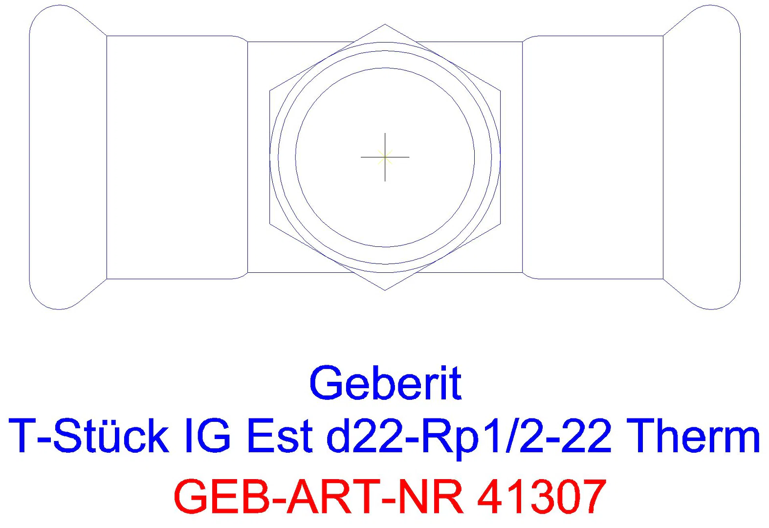 GE Mapress Therm T-Stück mit IG d18-Rp1/2-18_41307_g