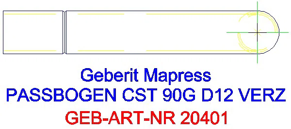 GE Mapress C-Stahl Passbogen 90Gr d12 verzinkt_20401_G