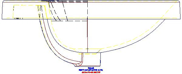 VariForm Einbauwaschtisch, rund m.Hahnlochbank, d:48cm, o. Ül., KeraTect_500.707.00.2_L