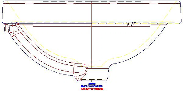 VariForm Einbauwaschtisch, oval 50x40cm, o. Hl, m. Ül._500.709.01.2_L
