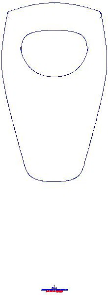 Renova Urinal, Zulauf von hinten Abgang nach hinten, m. Kerze, KeraTect_235320600_A