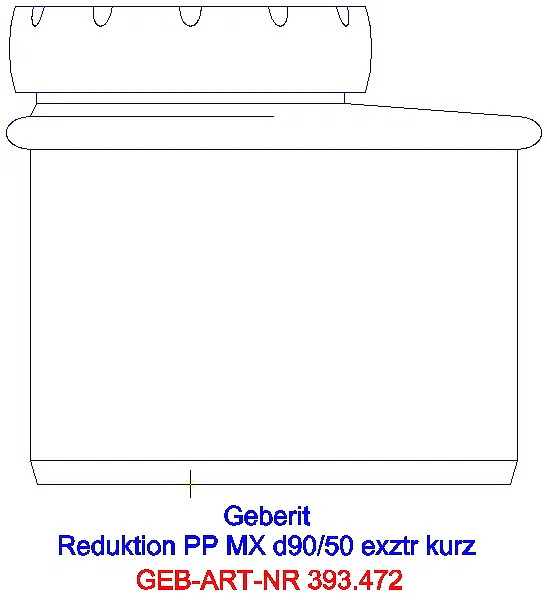 GE Silent-Pro Reduktion exzentrisch d90/50_393.472.14.1_L