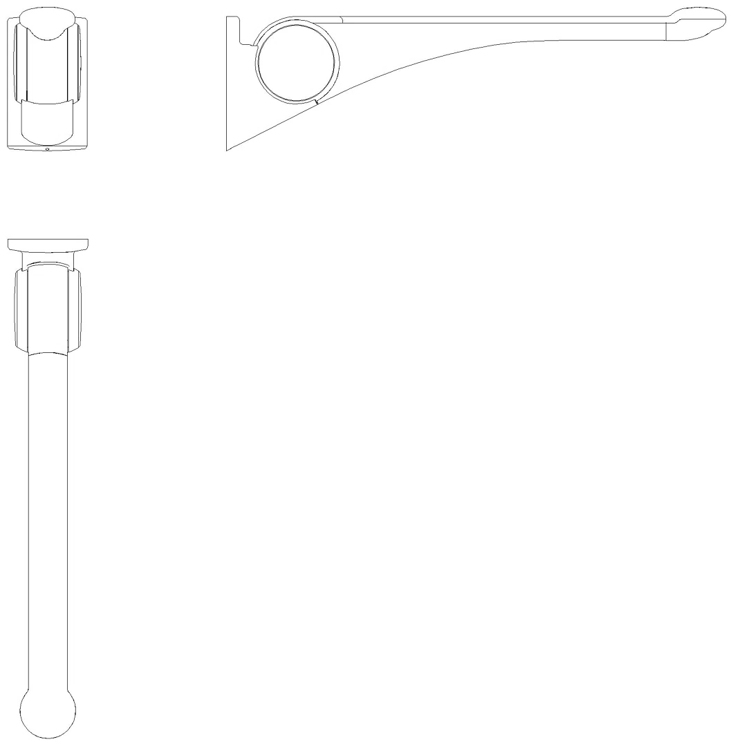 HEWI Stützklappgriff Premium,750 mm anthr hgl-atm